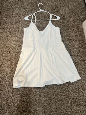 JoyLab White Spaghetti-Strap Athletic Dress